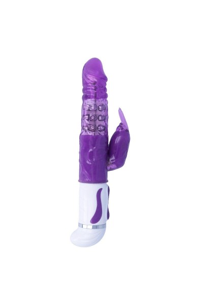 Vibratore rabbit rotante Guppy viola