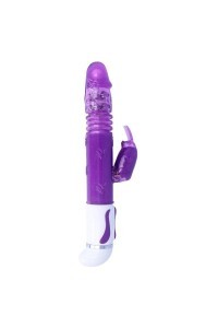 Vibratore rabbit rotante e con movimento su e giù Estuard viola