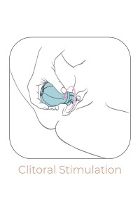 Stimolatore clitoride Caress azzurro