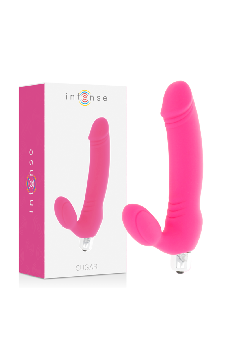 Vibratore realistico con stimolatore clitorideo Sugar fucsia