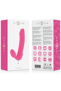 Vibratore realistico con stimolatore clitorideo Sugar fucsia