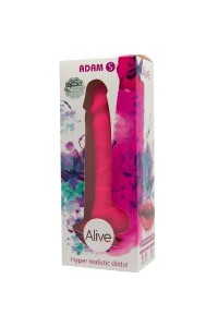 Dildo realistico Adam fucsia 17,5 cm