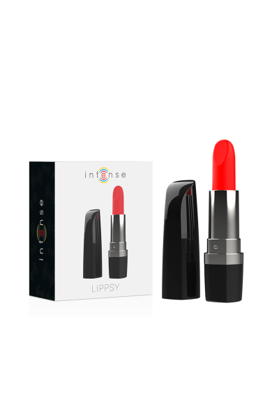 Mini vibratore a forma di rossetto Lipsy nero