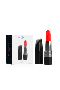 Mini vibratore a forma di rossetto Lipsy nero