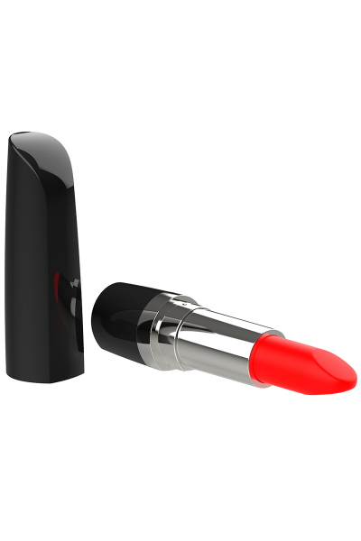 Mini vibratore a forma di rossetto Lipsy nero