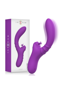 Vibratore flessibile con lingua Harry viola