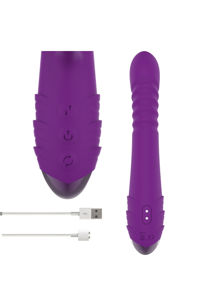 Vibratore rabbit multifunzioni Iggy viola