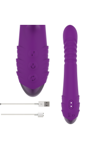 Vibratore rabbit multifunzioni Iggy viola