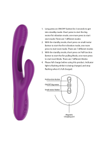 Vibratore rabbit multifunzioni Apolo viola