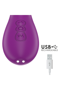 Vibratore rabbit multifunzioni Apolo viola