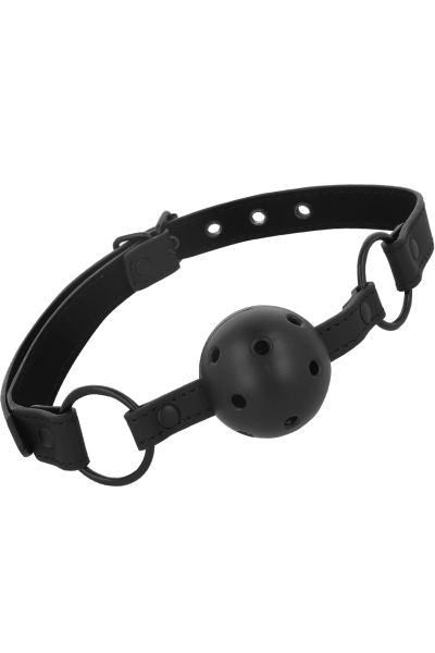 Ball gag traspirabile in pelle vegana