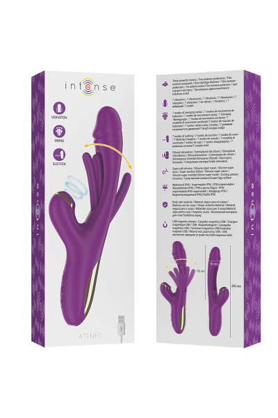 Vibratore rabbit con succhia clitoride e lingua Ateneo