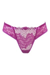 Perizoma in pizzo fucsia V-9748