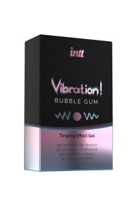 Gel eccitante vibrante gusto Bubble Gum alla fragola