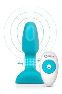 Vibratore anale con telecomando Rimming Petite acqua