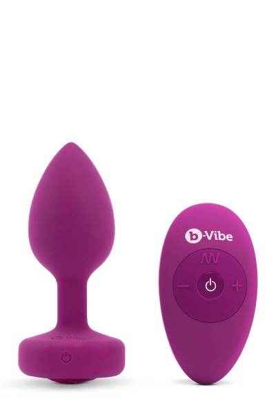 Plug anale vibrante Jewel S/M viola