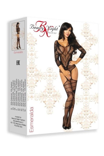 Bodystocking aperta Esmeralda