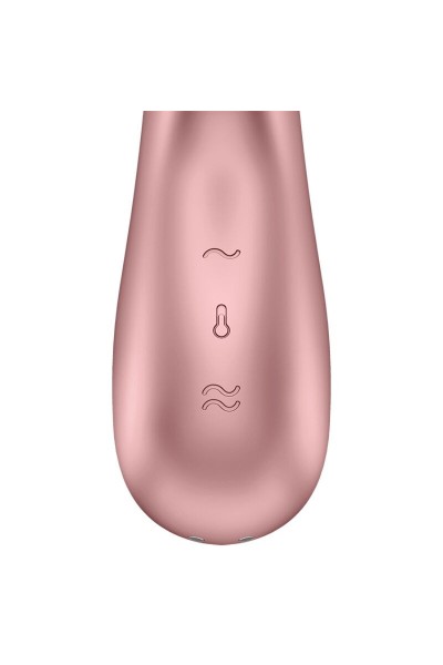 Vibratore rabbit con app Hot Lover rosa e beige