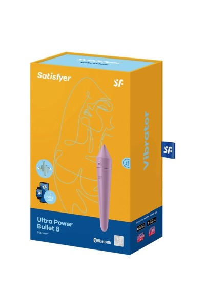 Bullet Vibrante con app Ultra Power Bullet 8 Viola - Satisfyer