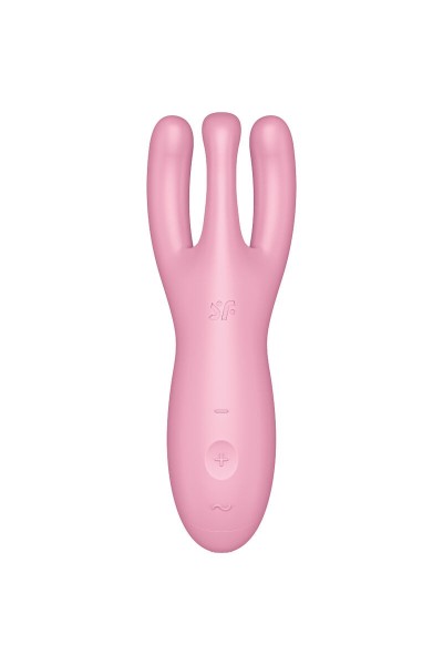 Stimolatore vaginale con app Threesome 4 rosa