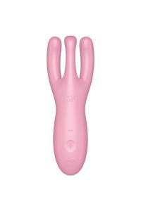 Stimolatore vaginale con app Threesome 4 rosa