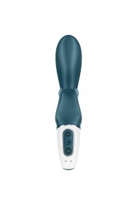 Vibratore rabbit con app Hug Me azzurro