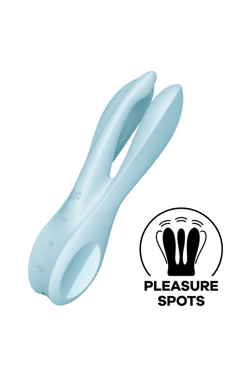 Stimolatore vaginale Threesome 1 azzurro