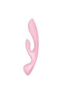 Vibratore rabbit con stimolatore wand Triple Oh rosa