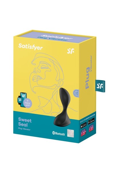 Vibratore anale con app Sweet Seal Nero