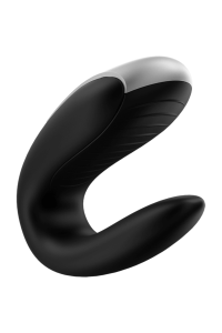 Vibratore Per Coppia Con App E Telecomando Double Fun nero - Satisfyer