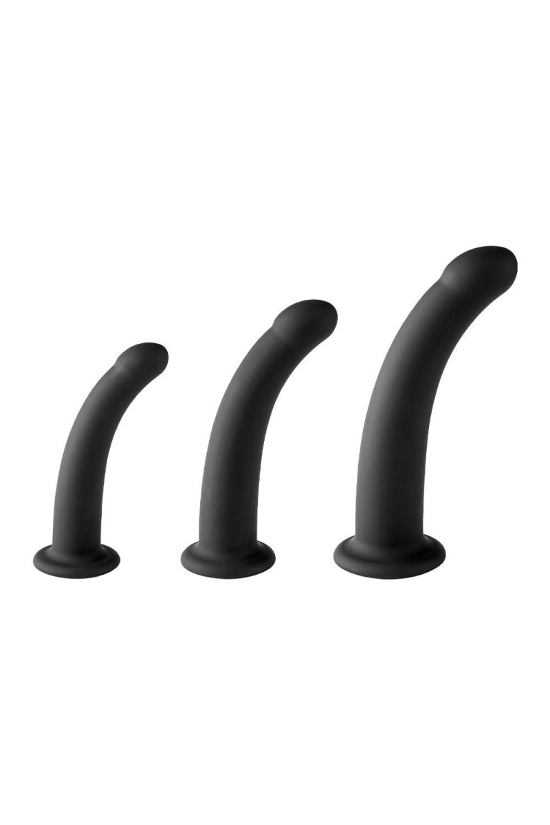 Set 3 dildo varie misure nero