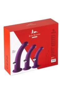 Set 3 dildo varie misure viola