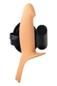 Imbracatura vibrante con dildo cavo H4 taglia L