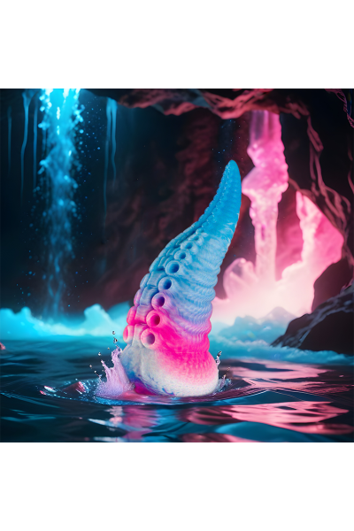 Dildo a tentacolo blu Phorcys grande