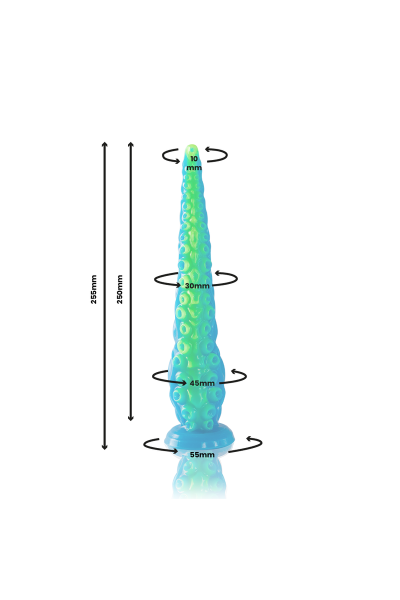 Dildo a tentacolo fluorescente Scylla piccolo