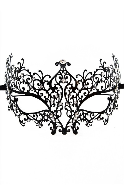 Maschera veneziana nera Chiara