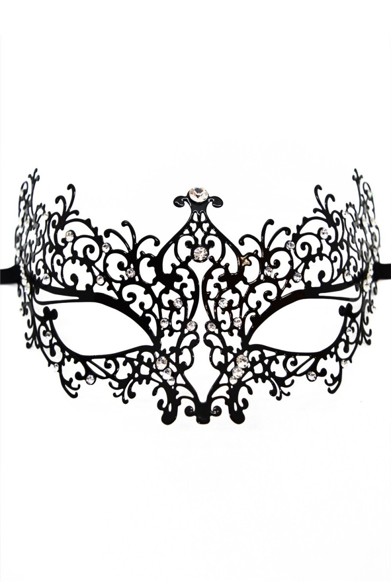 Maschera veneziana nera Chiara