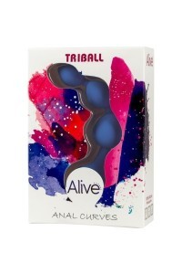 Palline anali Tribal 15 cm blu