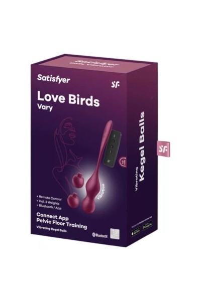 Palline vaginali con app  Love Birds Vary rosse