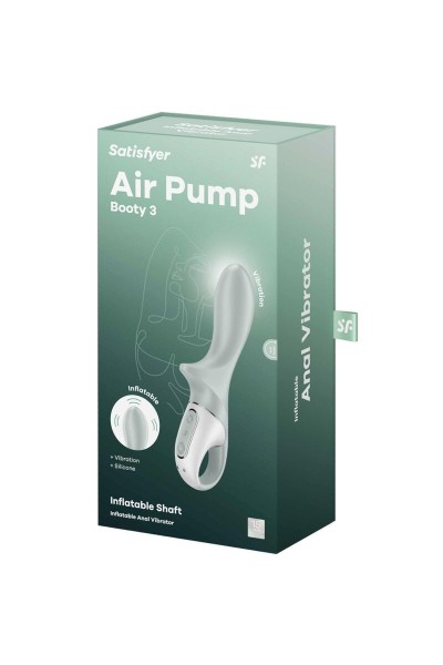 Vibratore anale gonfiabile Air Pump Booty 3 grigio