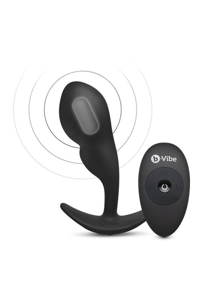 Stimolatore prostatico telecomandato nero Snug 12 cm