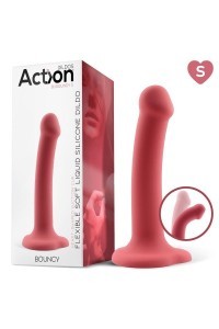 Dildo iper flessibile Bouncy 16,5 cm borgogna