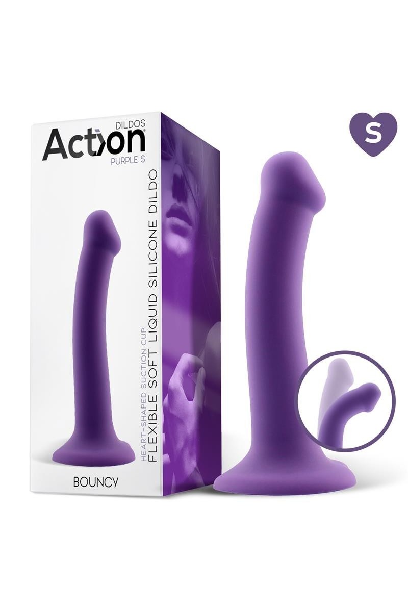 Dildo iper flessibile Bouncy S 16,5 cm viola