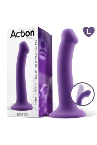 Dildo iper flessibile Bouncy 19 cm viola