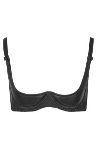 Reggiseno in pelle con seni scoperti