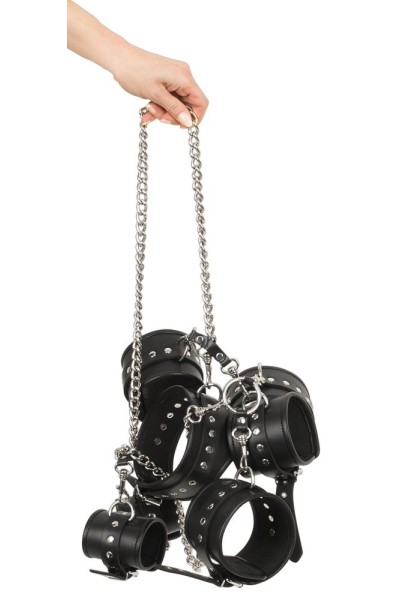 Set bondage in pelle con catene