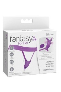 Imbracatura con stimolatore vaginale Ultimate Butterfly Strap-On