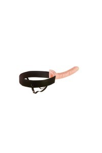 Strap on con dildo 25,4 cm Flesh Hollow Strap on