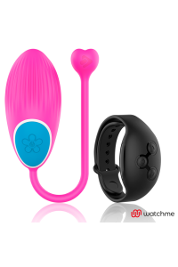 Uovo vibrante fucsia con tecnologia Watchme con telecomando nero