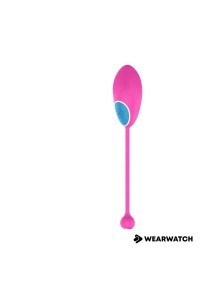 Uovo vibrante fucsia con tecnologia Watchme con telecomando nero